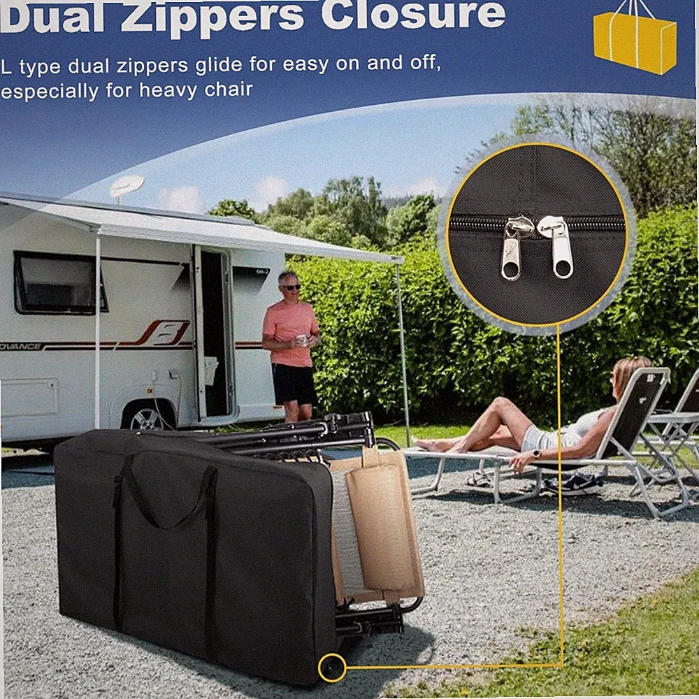 Transport Bag for Folding Chairs - Black